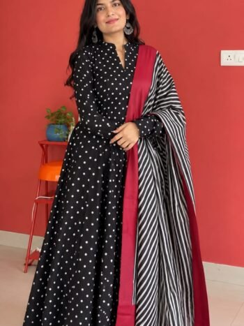 Readymade Cotton Gawon Dress (Black)