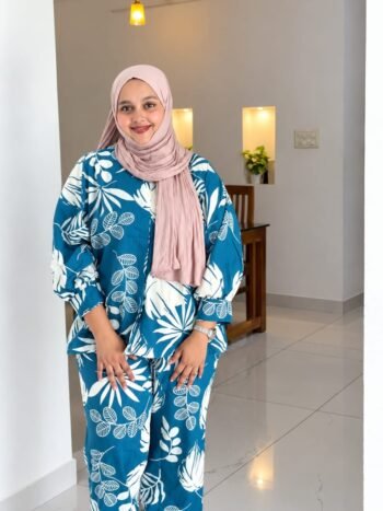 Readymade Cotton Two Piece (Blue)