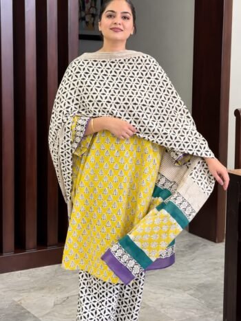 Readymade SoftCotton Three Piece (Yellow)